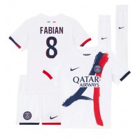 Paris Saint-Germain Fabian Ruiz #8 Vieras Peliasu Lasten 2024-25 Lyhythihainen (+ Lyhyet housut)